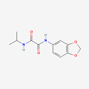 N-(2H-1,3-benzodioxol-5-yl)-N'-[(pyridin-2-yl)methyl]ethanediamide