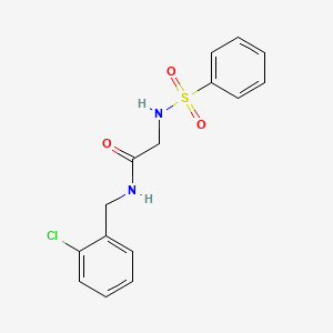 N-(2-chlorobenzyl)-2-(phenylsulfonamido)acetamide