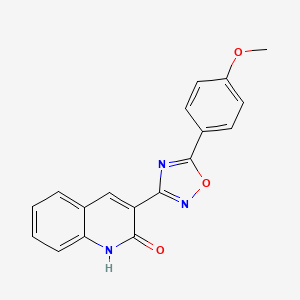 3-(5-(4-methoxyphenyl)-1,2,4-oxadiazol-3-yl)quinolin-2-ol