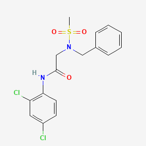 2-(N-benzylmethylsulfonamido)-N-(2,4-dichlorophenyl)acetamide