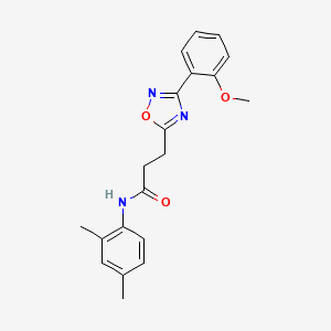 molecular formula C20H21N3O3 B7700169 N-(2,4-dimethylphenyl)-3-(3-(2-methoxyphenyl)-1,2,4-oxadiazol-5-yl)propanamide 