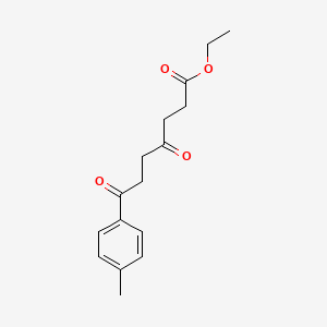 molecular formula C16H20O4 B7700217 Ethyl 4,7-dioxo-7-(p-tolyl)heptanoate CAS No. 1548899-14-4