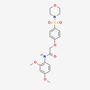 N-(2,4-dimethoxyphenyl)-2-(4-(morpholinosulfonyl)phenoxy)acetamide