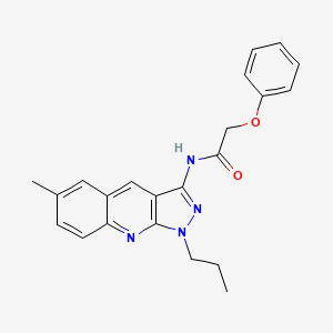 N-(6-methyl-1-propyl-1H-pyrazolo[3,4-b]quinolin-3-yl)-2-phenoxyacetamide