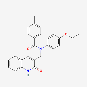 N-(4-ethoxyphenyl)-N-((2-hydroxyquinolin-3-yl)methyl)-4-methylbenzamide