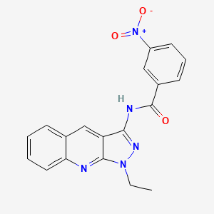 N-(1-ethyl-1H-pyrazolo[3,4-b]quinolin-3-yl)-3-nitrobenzamide