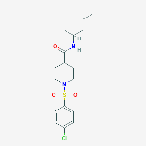 molecular formula C17H25ClN2O3S B7700480 1-(4-chlorobenzenesulfonyl)-4-(piperidine-1-carbonyl)piperidine 