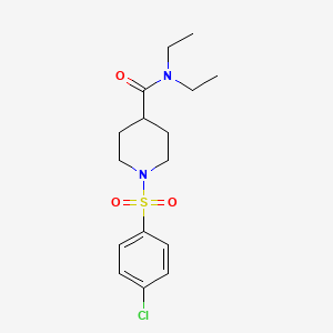 1-(4-chlorobenzenesulfonyl)-N-(2,5-dimethoxyphenyl)piperidine-4-carboxamide