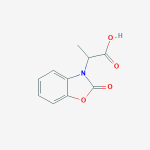 molecular formula C10H9NO4 B077006 2-(2-氧代苯并噁唑-3-基)-丙酸 CAS No. 13610-53-2