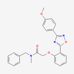 N-benzyl-2-(2-(3-(4-methoxyphenyl)-1,2,4-oxadiazol-5-yl)phenoxy)-N-methylacetamide