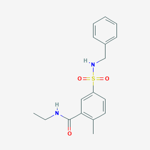 5-{[(2-chlorophenyl)methyl]sulfamoyl}-N-ethyl-2-methylbenzamide