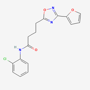 N-(2-chlorophenyl)-4-(3-(furan-2-yl)-1,2,4-oxadiazol-5-yl)butanamide