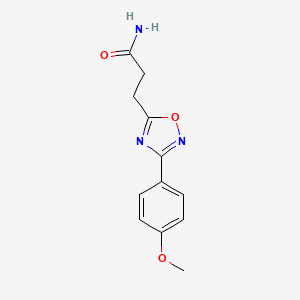 molecular formula C12H13N3O3 B7700768 3-(3-(4-甲氧苯基)-1,2,4-恶二唑-5-基)丙酰胺 