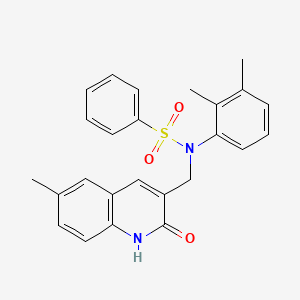 N-(2,3-dimethylphenyl)-N-((2-hydroxy-6-methylquinolin-3-yl)methyl)benzenesulfonamide