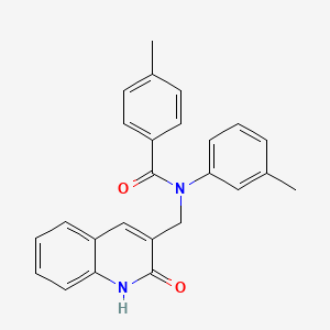 N-((2-hydroxyquinolin-3-yl)methyl)-4-methyl-N-(m-tolyl)benzamide