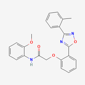 N-(2-methoxyphenyl)-2-(2-(3-(o-tolyl)-1,2,4-oxadiazol-5-yl)phenoxy)acetamide