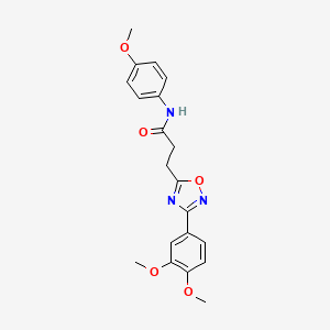 3-(3-(3,4-dimethoxyphenyl)-1,2,4-oxadiazol-5-yl)-N-(4-methoxyphenyl)propanamide