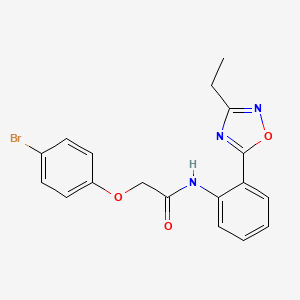 2-(4-bromophenoxy)-N-(2-(3-ethyl-1,2,4-oxadiazol-5-yl)phenyl)acetamide