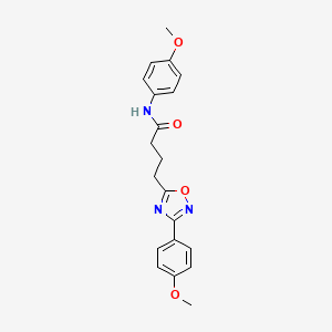 N-(4-methoxyphenyl)-4-(3-(4-methoxyphenyl)-1,2,4-oxadiazol-5-yl)butanamide