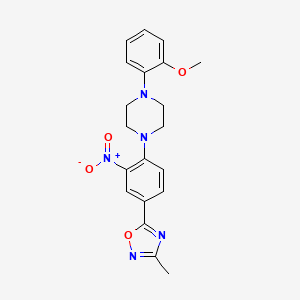 5-(4-(4-(2-methoxyphenyl)piperazin-1-yl)-3-nitrophenyl)-3-methyl-1,2,4-oxadiazole