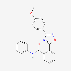 2-(3-(4-methoxyphenyl)-1,2,4-oxadiazol-5-yl)-N-phenylbenzamide