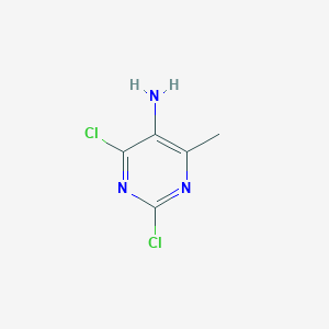 molecular formula C5H5Cl2N3 B077011 2,4-二氯-6-甲基嘧啶-5-胺 CAS No. 13162-27-1