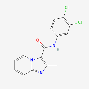 molecular formula C15H11Cl2N3O B7701163 N-(3,4-dichlorophenyl)-2-methylimidazo[1,2-a]pyridine-3-carboxamide 