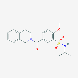 molecular formula C20H24N2O4S B7701165 N-(5-chloro-2-phenoxyphenyl)-4-methoxy-3-[(propan-2-yl)sulfamoyl]benzamide 