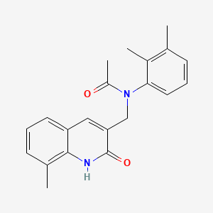 N-(2,3-dimethylphenyl)-N-((2-hydroxy-8-methylquinolin-3-yl)methyl)acetamide