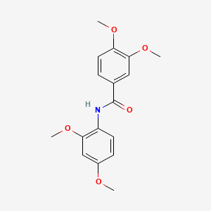 molecular formula C17H19NO5 B7701203 3,4-dimethoxy-N-[(pyridin-4-yl)methyl]benzamide CAS No. 156086-11-2