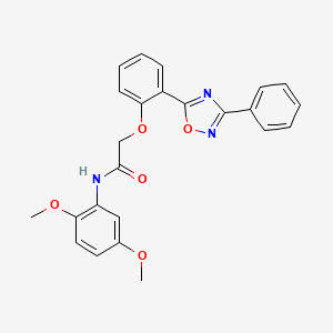 N-(2,5-dimethoxyphenyl)-2-(2-(3-phenyl-1,2,4-oxadiazol-5-yl)phenoxy)acetamide