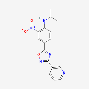 N-isopropyl-2-nitro-4-(3-(pyridin-3-yl)-1,2,4-oxadiazol-5-yl)aniline