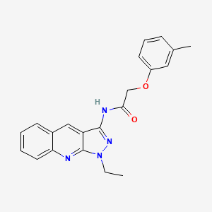 N-(1-ethyl-1H-pyrazolo[3,4-b]quinolin-3-yl)-2-(m-tolyloxy)acetamide