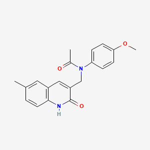 N-((2-hydroxy-6-methylquinolin-3-yl)methyl)-N-(4-methoxyphenyl)acetamide