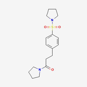 1-(pyrrolidin-1-yl)-3-(4-(pyrrolidin-1-ylsulfonyl)phenyl)propan-1-one