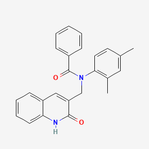 molecular formula C25H22N2O2 B7701434 N-(2,4-dimethylphenyl)-N-((2-hydroxyquinolin-3-yl)methyl)benzamide 