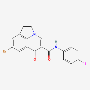 8-bromo-N-(4-iodophenyl)-6-oxo-2,6-dihydro-1H-pyrrolo[3,2,1-ij]quinoline-5-carboxamide