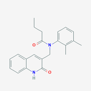 N-(2,3-dimethylphenyl)-N-((2-hydroxyquinolin-3-yl)methyl)butyramide