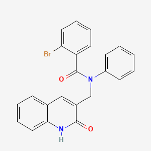 2-bromo-N-((2-hydroxyquinolin-3-yl)methyl)-N-phenylbenzamide