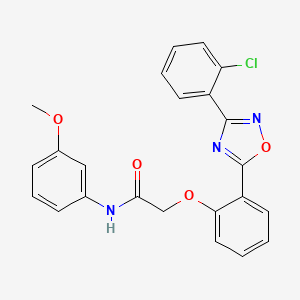 2-(2-(3-(2-chlorophenyl)-1,2,4-oxadiazol-5-yl)phenoxy)-N-(3-methoxyphenyl)acetamide