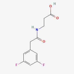 molecular formula C11H11F2NO3 B7701531 3-(2-(3,5-二氟苯基)乙酰氨基)丙酸 CAS No. 1356955-67-3