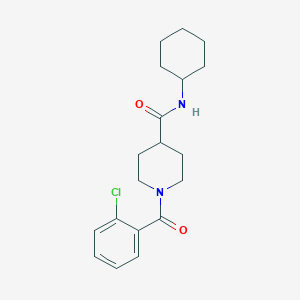 1-(2-chlorobenzoyl)-N-cyclohexylpiperidine-4-carboxamide