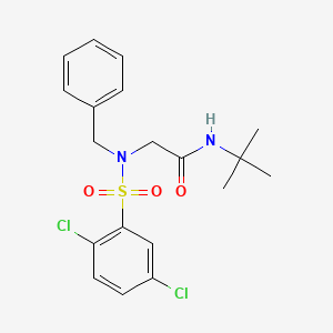 molecular formula C19H22Cl2N2O3S B7701614 2-(N-benzyl2,5-dichlorobenzenesulfonamido)-N-[2-(3,4-dimethoxyphenyl)ethyl]acetamide 