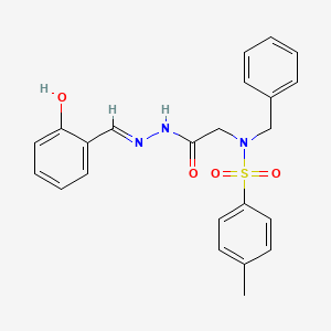 (E)-N-benzyl-N-(2-(2-(2-hydroxybenzylidene)hydrazinyl)-2-oxoethyl)-4-methylbenzenesulfonamide