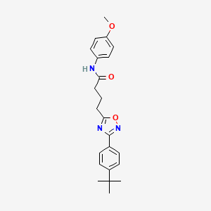 4-(3-(4-(tert-butyl)phenyl)-1,2,4-oxadiazol-5-yl)-N-(4-methoxyphenyl)butanamide