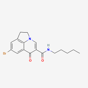 8-bromo-6-oxo-N-pentyl-2,6-dihydro-1H-pyrrolo[3,2,1-ij]quinoline-5-carboxamide