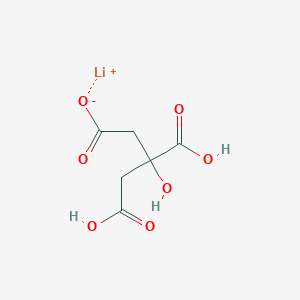 molecular formula C6H5Li3O7 B077019 锂；3-羧基-3,5-二羟基-5-氧代戊酸酯 CAS No. 10377-38-5
