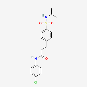 N-(4-chlorophenyl)-3-(4-(N-isopropylsulfamoyl)phenyl)propanamide