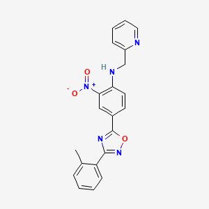 2-nitro-N-(pyridin-2-ylmethyl)-4-(3-(o-tolyl)-1,2,4-oxadiazol-5-yl)aniline