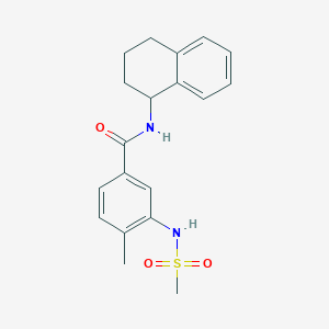 4-Methyl-3-(methylsulfonamido)-N-(1,2,3,4-tetrahydronaphthalen-1-yl)benzamide